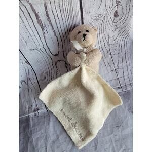 Wendy Bellissimo Teddy Bear Sweet Dreams Ivory White Baby Blanket Baby Lovey